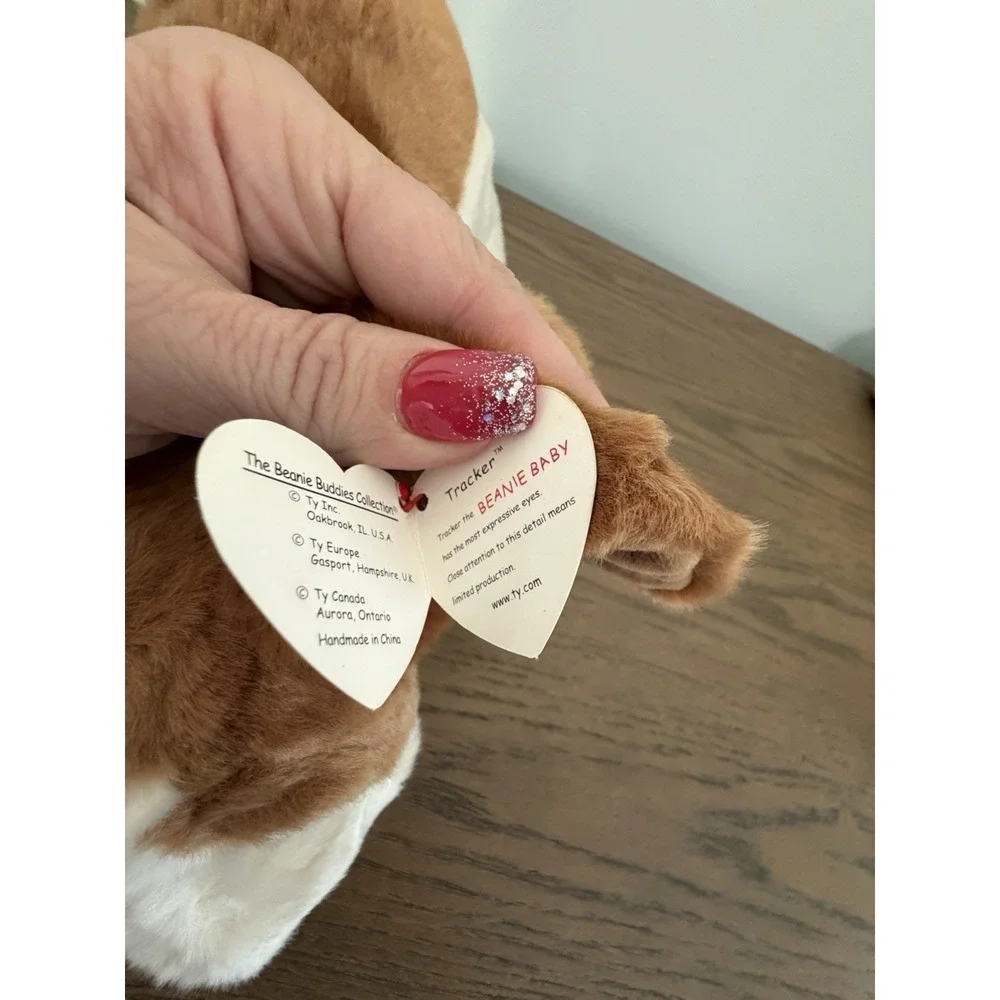 Vintage TY Beanie Buddy Tracker Dog Plush‎ 13
